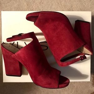 Via Spiga Prim Peep Toe Booties
